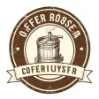 A vintage circular coffee roaster badge logo — AI-generated example render